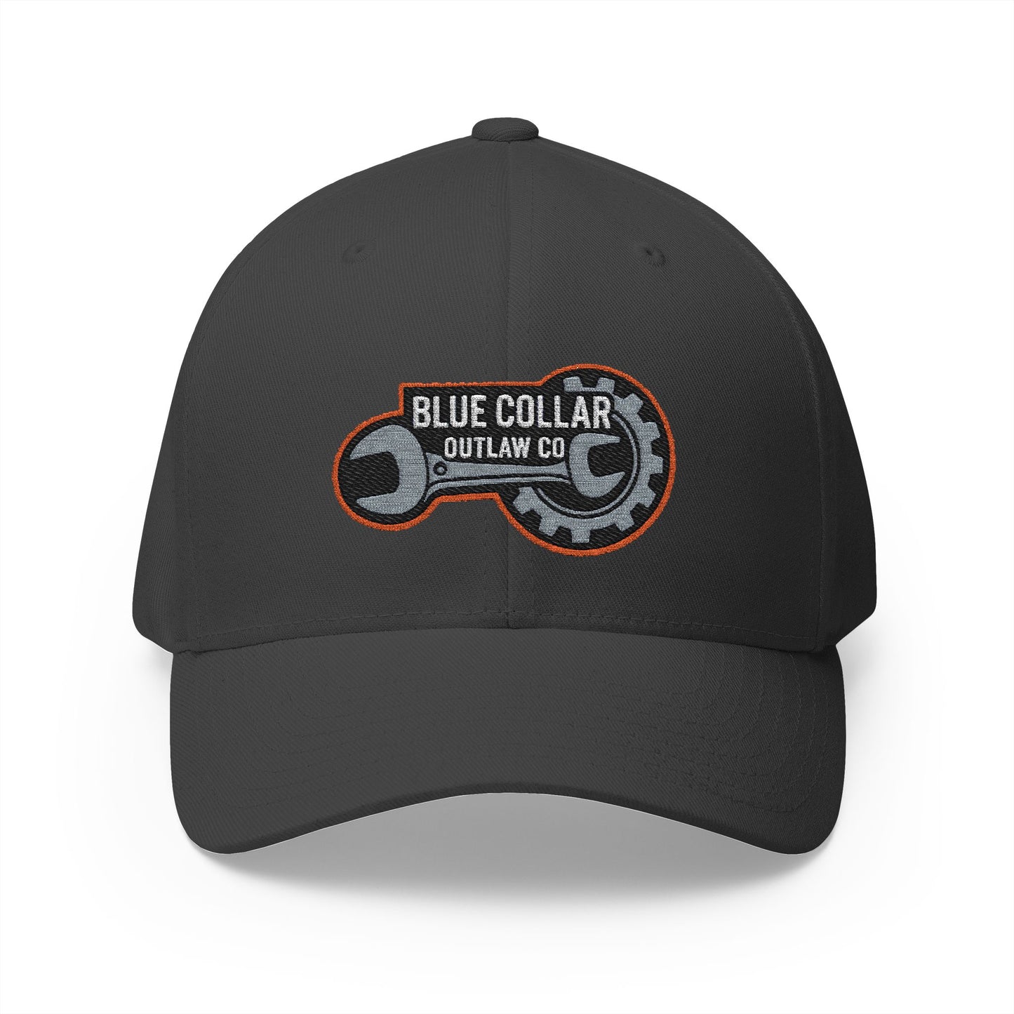Blue Collar Outlaw | Embroidered Structured FlexFit Cap
