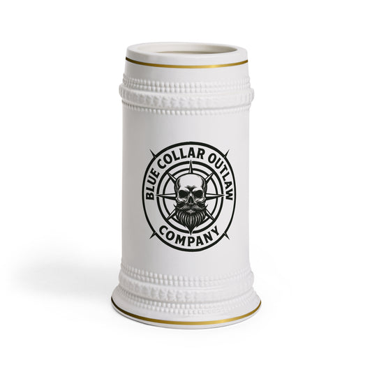 Blue Collar Outlaw | Skull Logo Beer Stein