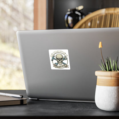 Blue Collar Outlaw | Work Hard Die Free Logo Sticker | Vinyl Kiss-Cut