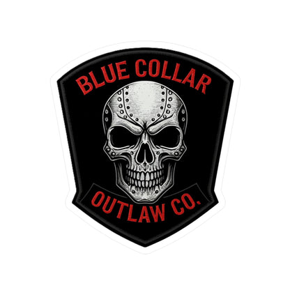Blue Collar Outlaw | Skull Sticker | Vinyl Kiss-Cut Sticker