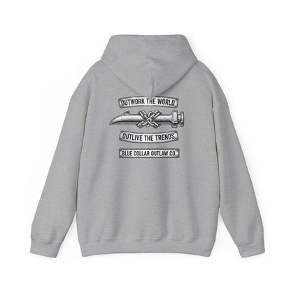 Blue Collar Outlaw | Outwork The World Hoodie