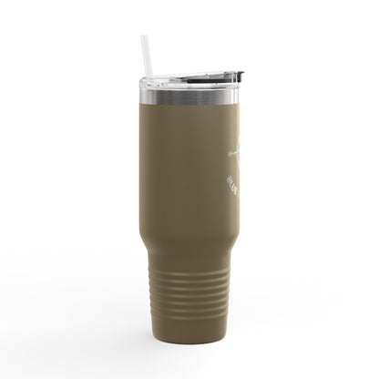 Blue Collar Outlaw | Compass Logo Blue Collar Wife Travel Mug | 40oz Insulated Tumbler