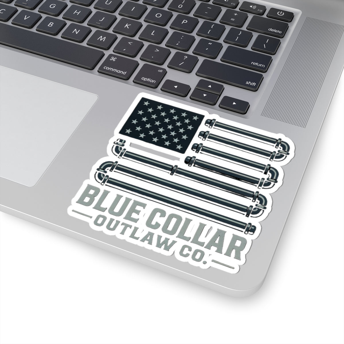 Blue Collar Outlaw | Flag sticker | Kiss-Cut Sticker
