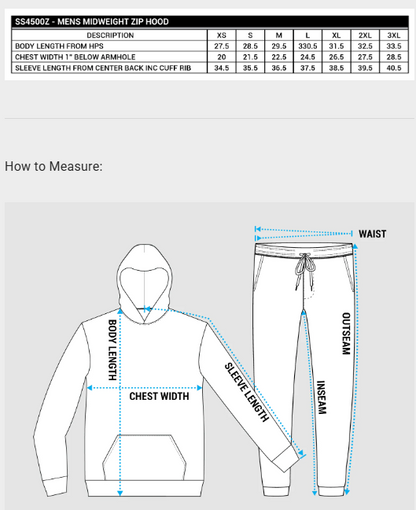 Blue Collar Outlaw | Skull and Hammers | Zip Up Hoodie